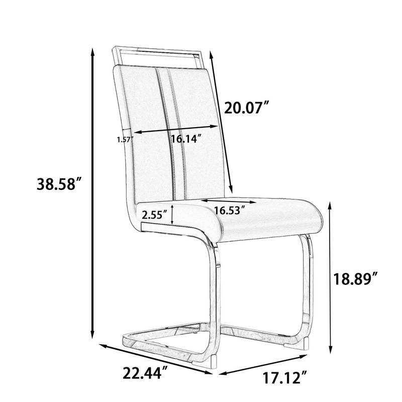 Elegant Glass Dining Set for Four