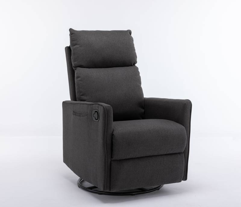 Cozy Glider Rocker Chair - Dark Gray