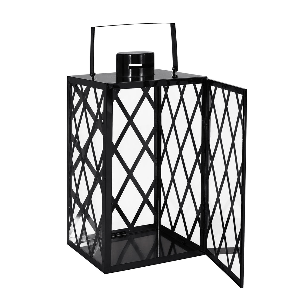 Shimmering Stainless Steel Lantern