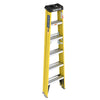 Bright Yellow Fiberglass Step Ladder - Heavy Duty Design