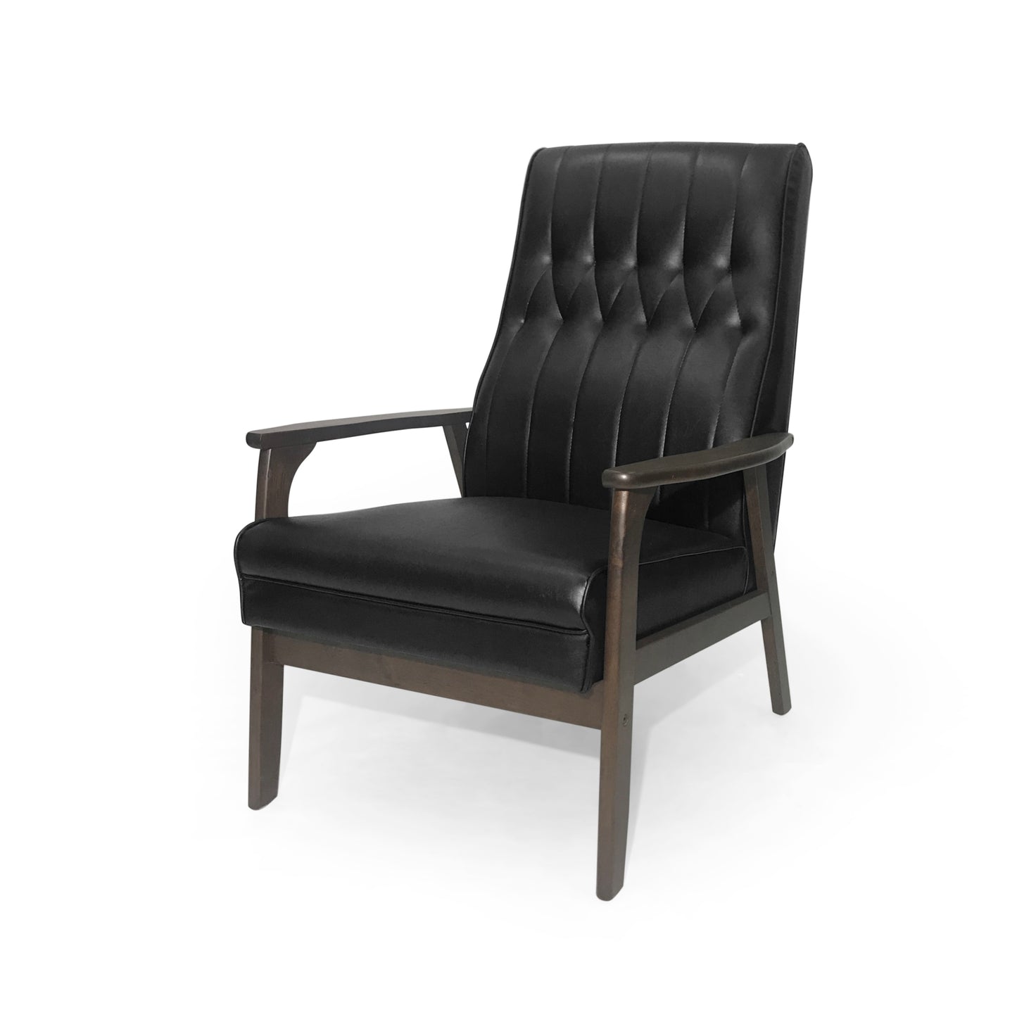 Sleek Black Accent Chair