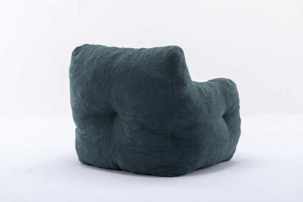 Cozy Green Teddy Bean Bag Chair