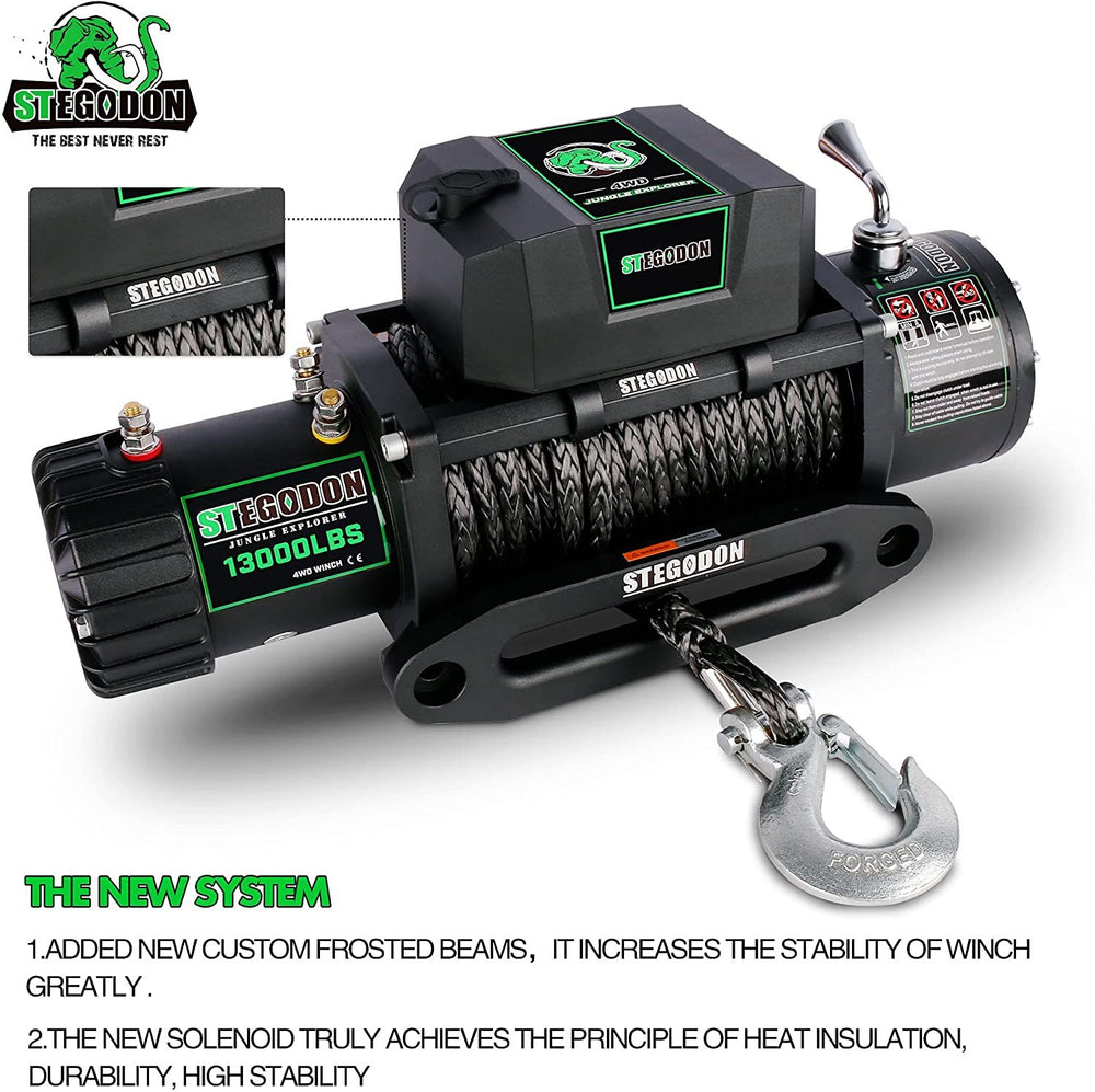 PowerPull Electric Winch with Wireless Control and Synthetic Rope