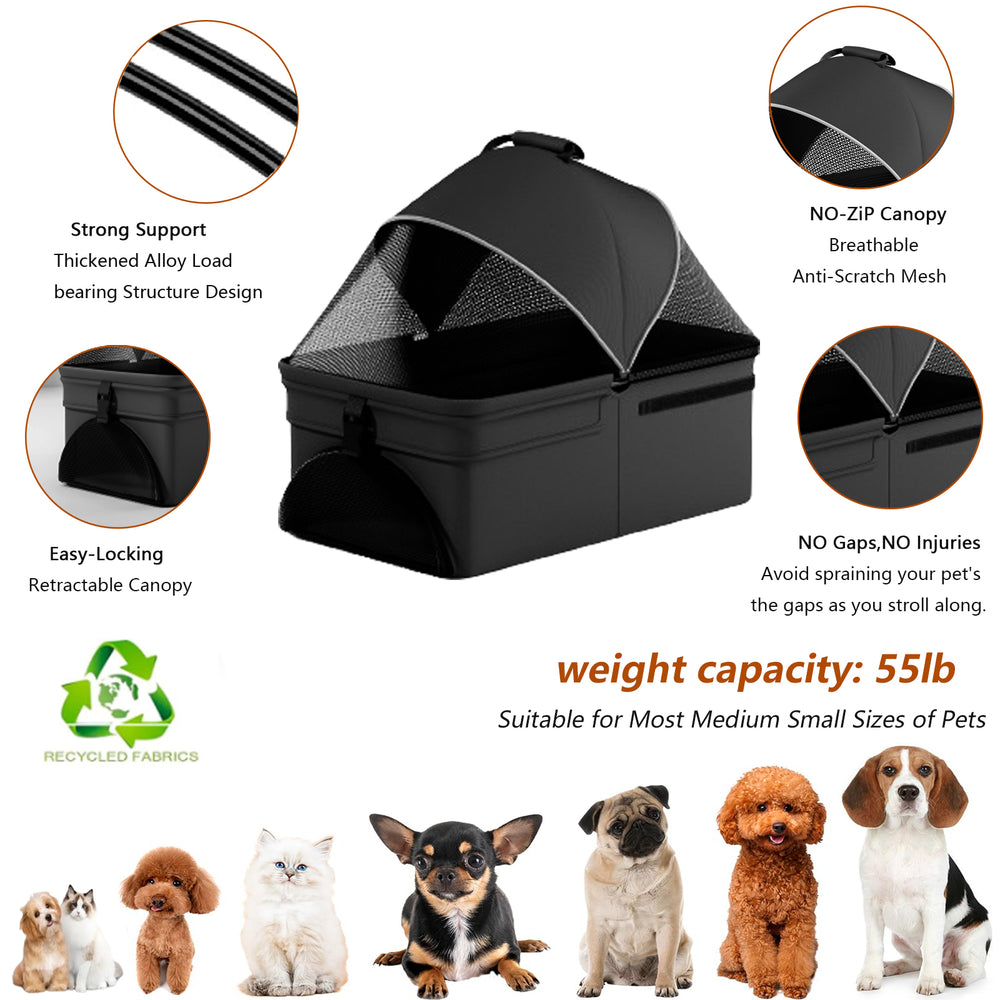 Pet Buddy Stroller: The Ultimate 2-in-1 Travel Companion for Your Furry Friend!