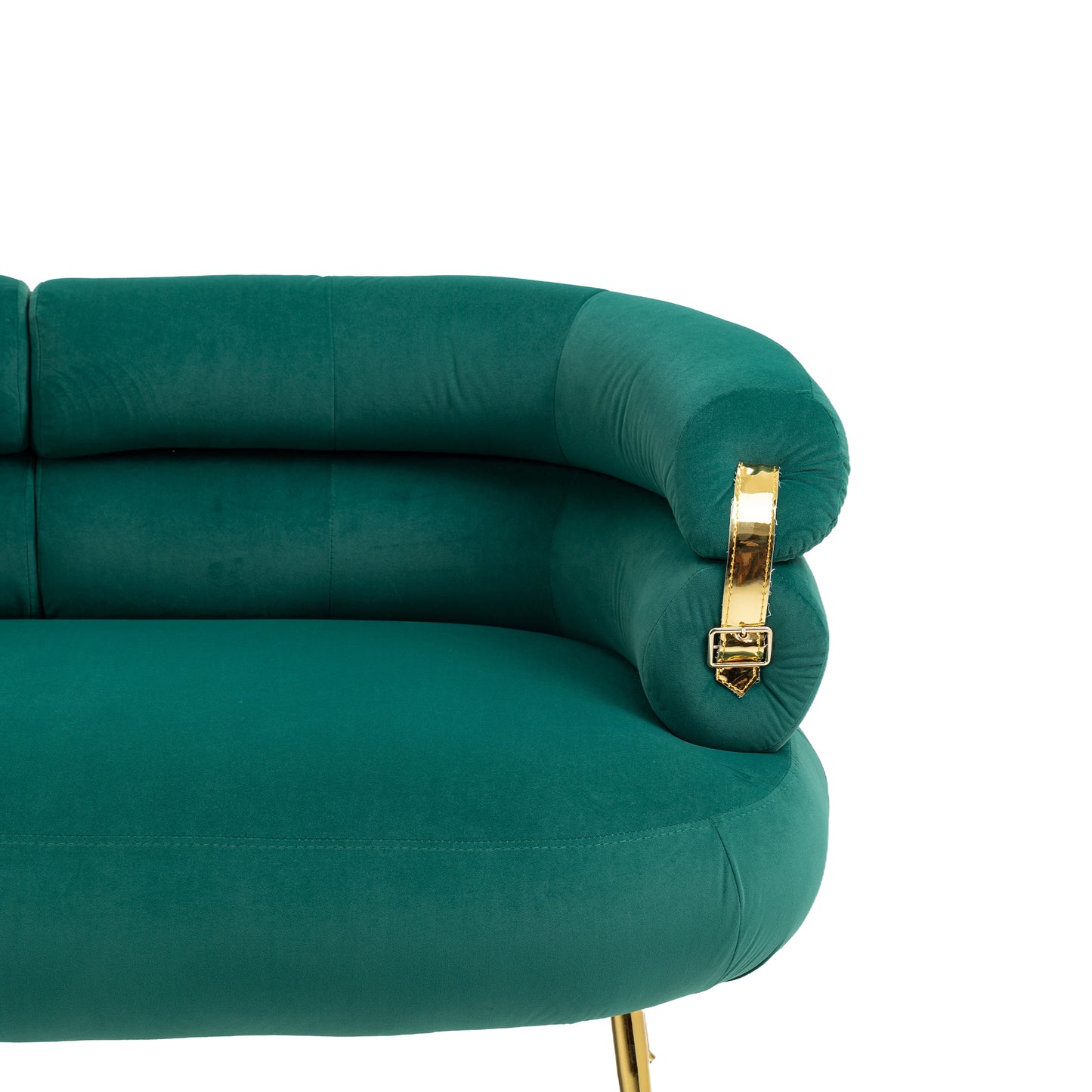 Chic Green Mini Loveseat