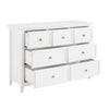 Chic White 7-Drawer Dresser