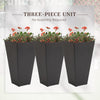 Chic Triple Tall Planters - Perfect for Indoors and Outdoors