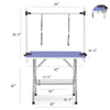 Pet Grooming Station with Adjustable Arm – Heavy-Duty Blue Table