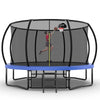 Kid's Fun Jump Trampoline with Safety Net & Ladder