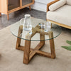 Chic Glass & Wood Coffee Table Retreat