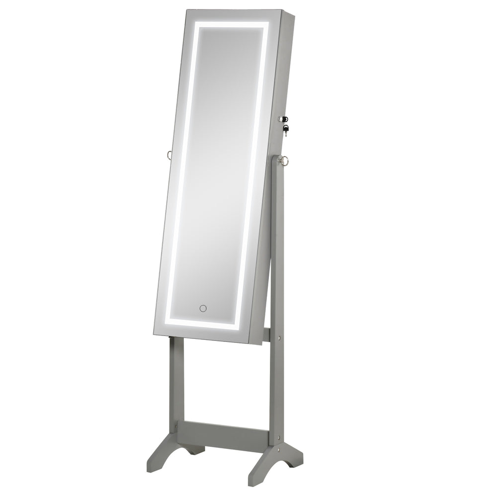 Radiant Jewelry Cabinet with Mirror & LED Light