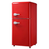 Chic Red Mini Fridge with Freezer – Perfect for Any Space!