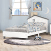 Cozy House-Style Twin Bed in White & Gray
