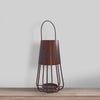 Chic Vintage Iron Lantern with Curved Handle