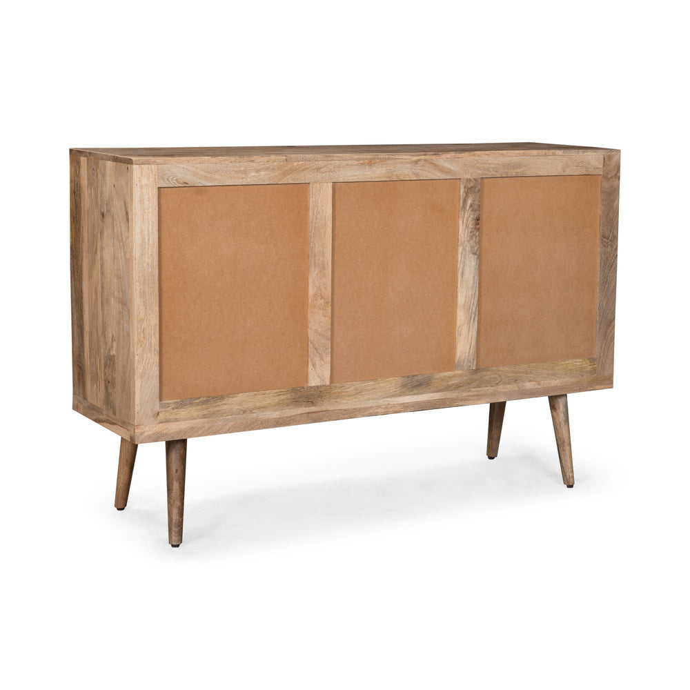 Chic 3-Drawer Sideboard with Trendy Doors