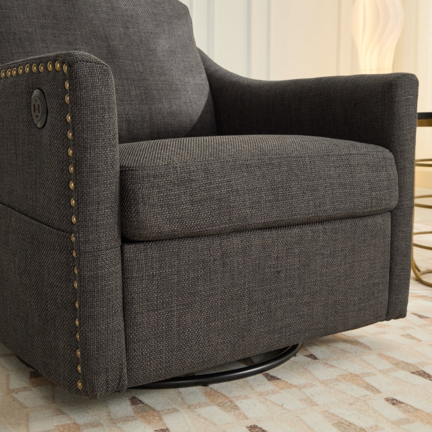 Swivel & Charge Accent Chair