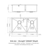 Double Bowl Undermount Kitchen Sink - Sleek & Spacious