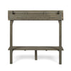 Gray Acacia Wood Balcony Bar Table