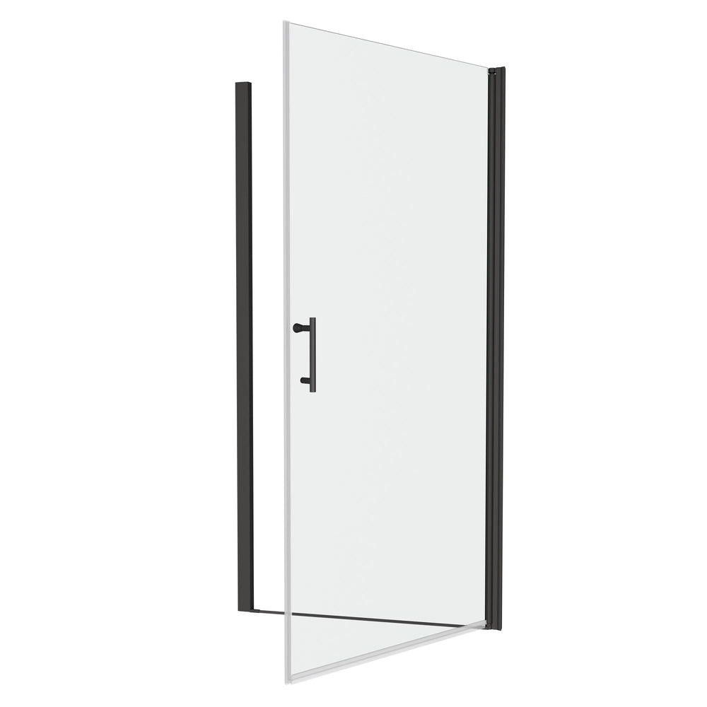 Universal Pivot Shower Door - Easy Open with Tempered Glass