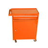 Orange Tool Chest with Detachable Drawers and Adjustable Shelf