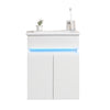 Sleek Wall-Mounted Bathroom Vanity with Sensor Light