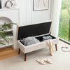 Cozy Off-White Storage Bench