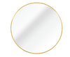 Golden Glam Round Bathroom Mirror