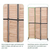 Natural Wooden Folding Room Divider - Stylish Privacy Screen