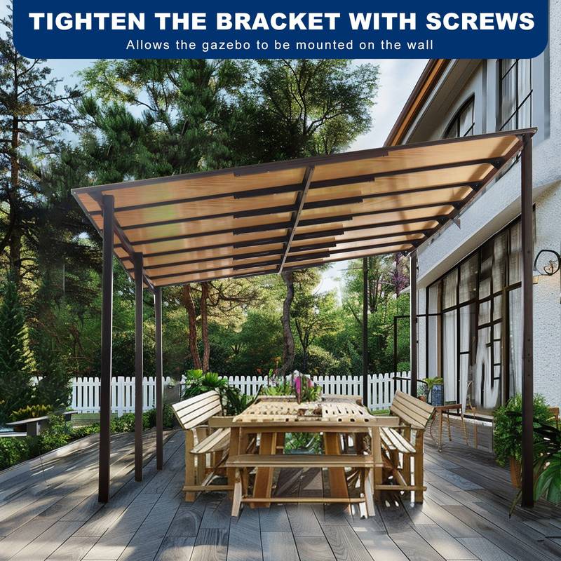 CozyMetal Patio Pergola Gazebo