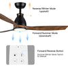 Sleek Black Ceiling Fan with LED Glow