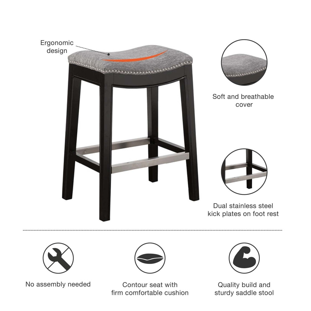 Saddle Style Counter Stool