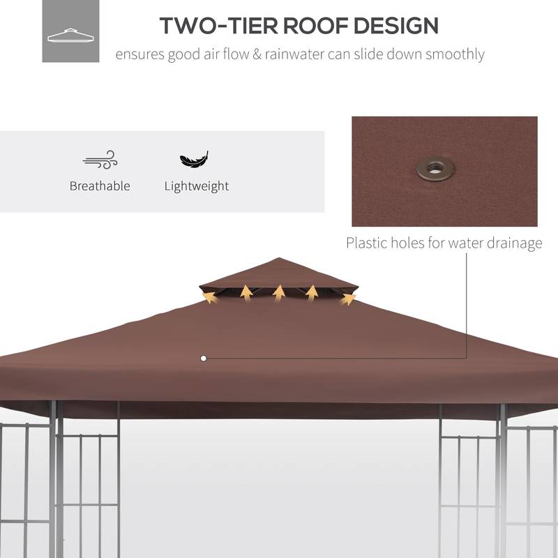 Outsunny Coffee Canopy for Your Outdoor Oasis