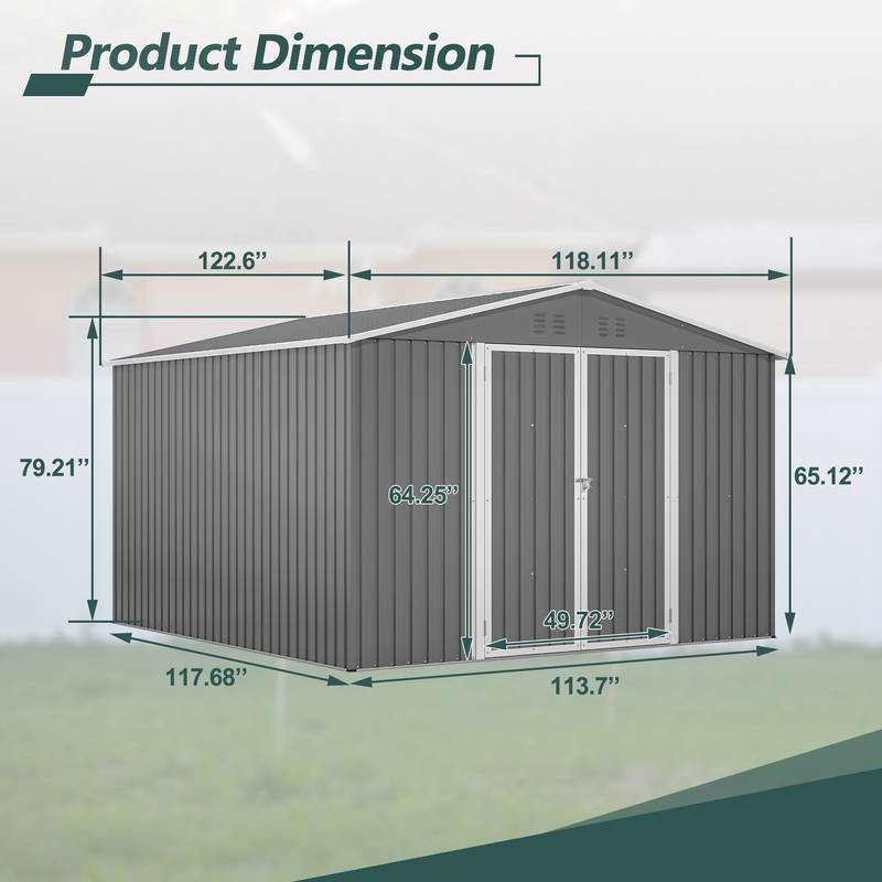 Cozy Outdoor Storage Shed - Spacious and Secure for Your Garden!