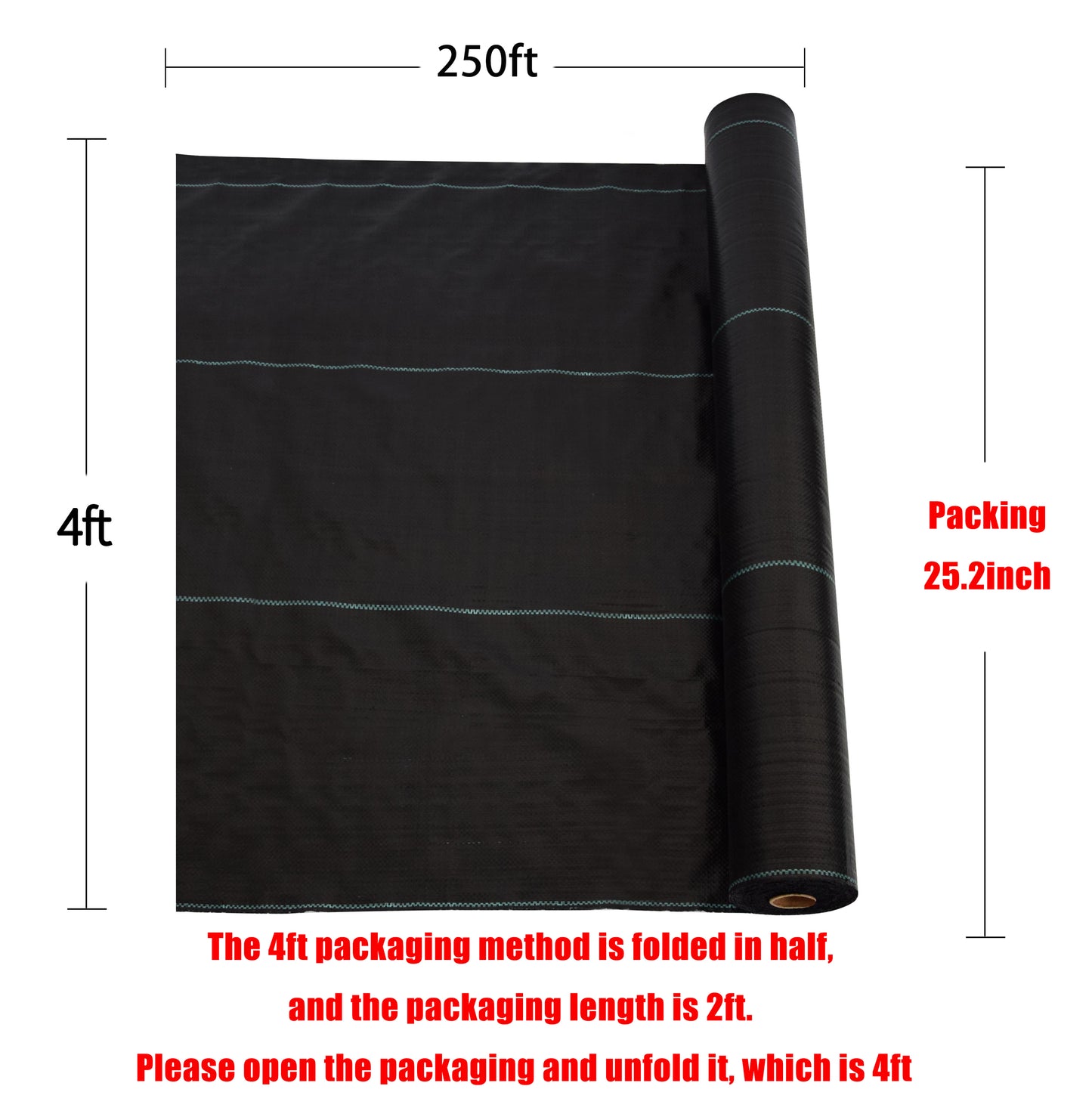 Ultimate Garden Weed Barrier Fabric - Heavy-Duty, Easy Setup!