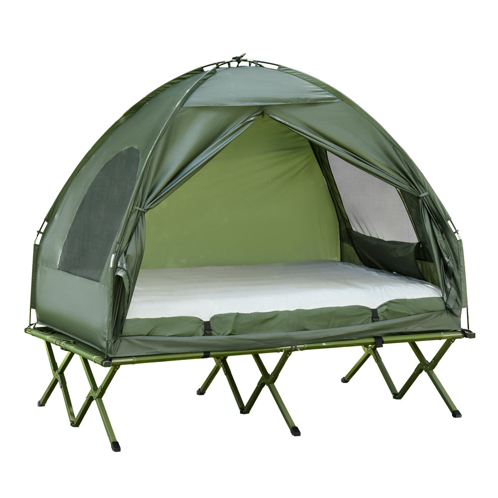 CampMate Duo: Ultimate Foldable Cot & Tent Combo