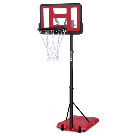 Adjustable Outdoor Basketball Hoop with Portable Base