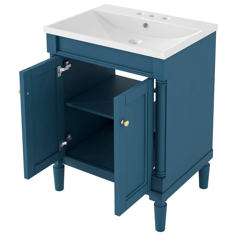 Chic Double-Tier Bathroom Vanity with Sink