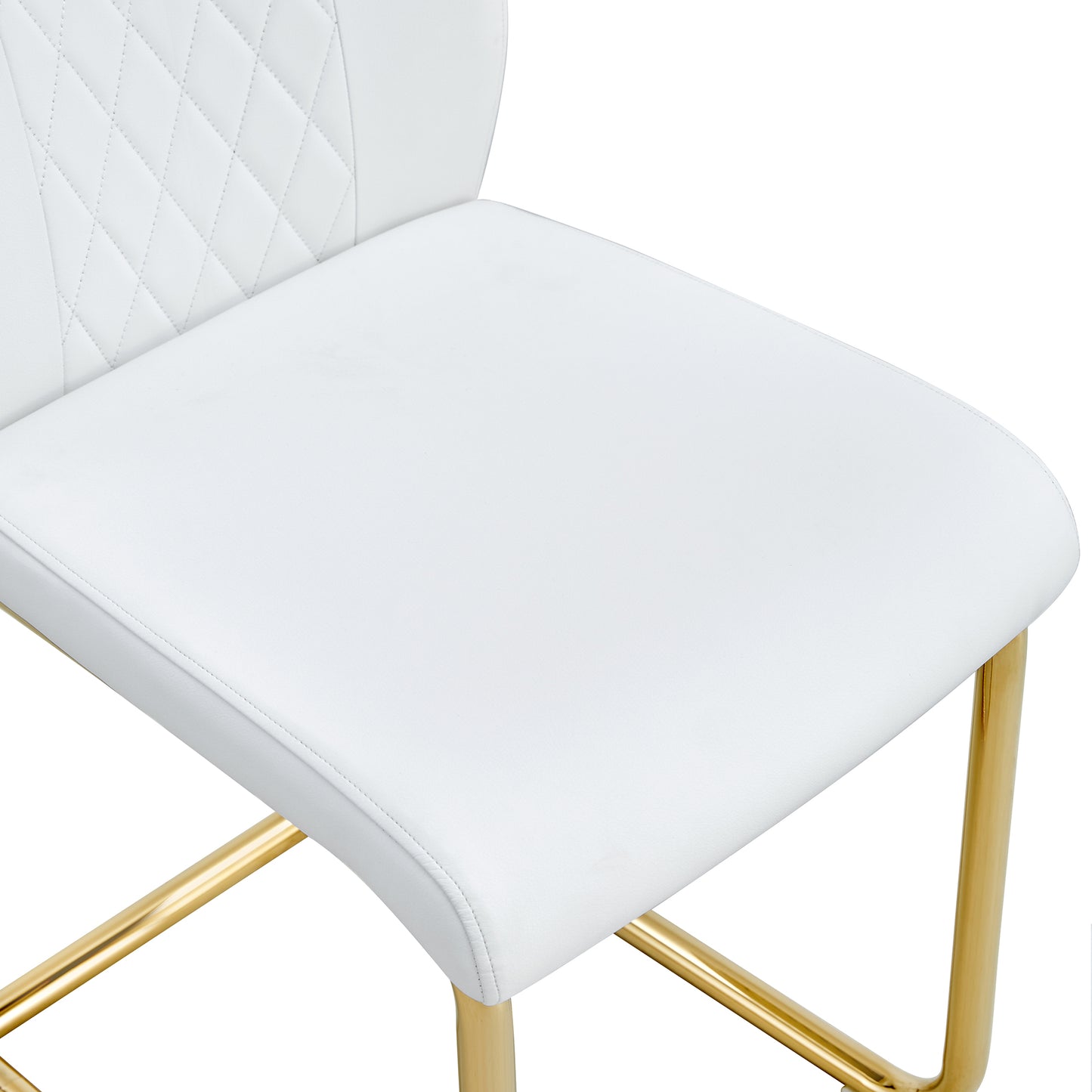 Chic Golden Leg Dining Chairs - Set of Six