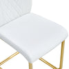 Chic Golden Leg Dining Chairs - Set of Six