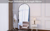 Elegant Black Full-Length Mirror - Stylish Oversized Design for Any Room