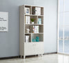 Chic White Door Bookcase