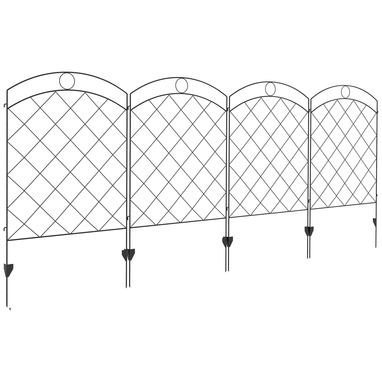 Charming Garden Fence Panels - Rust-Resistant Animal Barrier