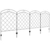 Charming Garden Fence Panels - Rust-Resistant Animal Barrier