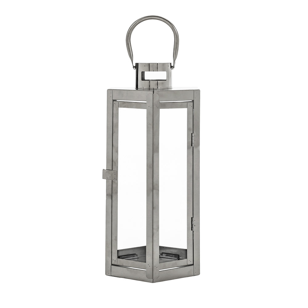 Shimmering Stainless Steel Lantern