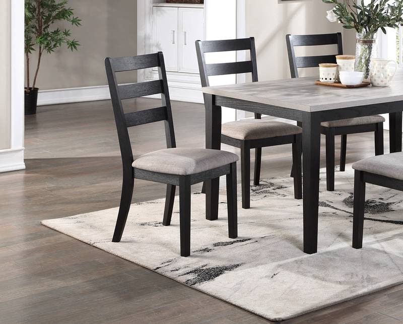 Charming Rustic Dining Set with Cushioned Chairs