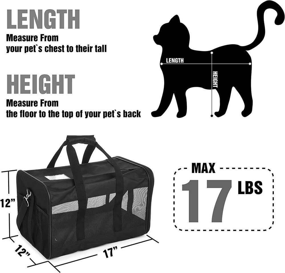 SnugglePup Travel Carrier - Cozy & Collapsible Pet Bag for Cats & Small Dogs!