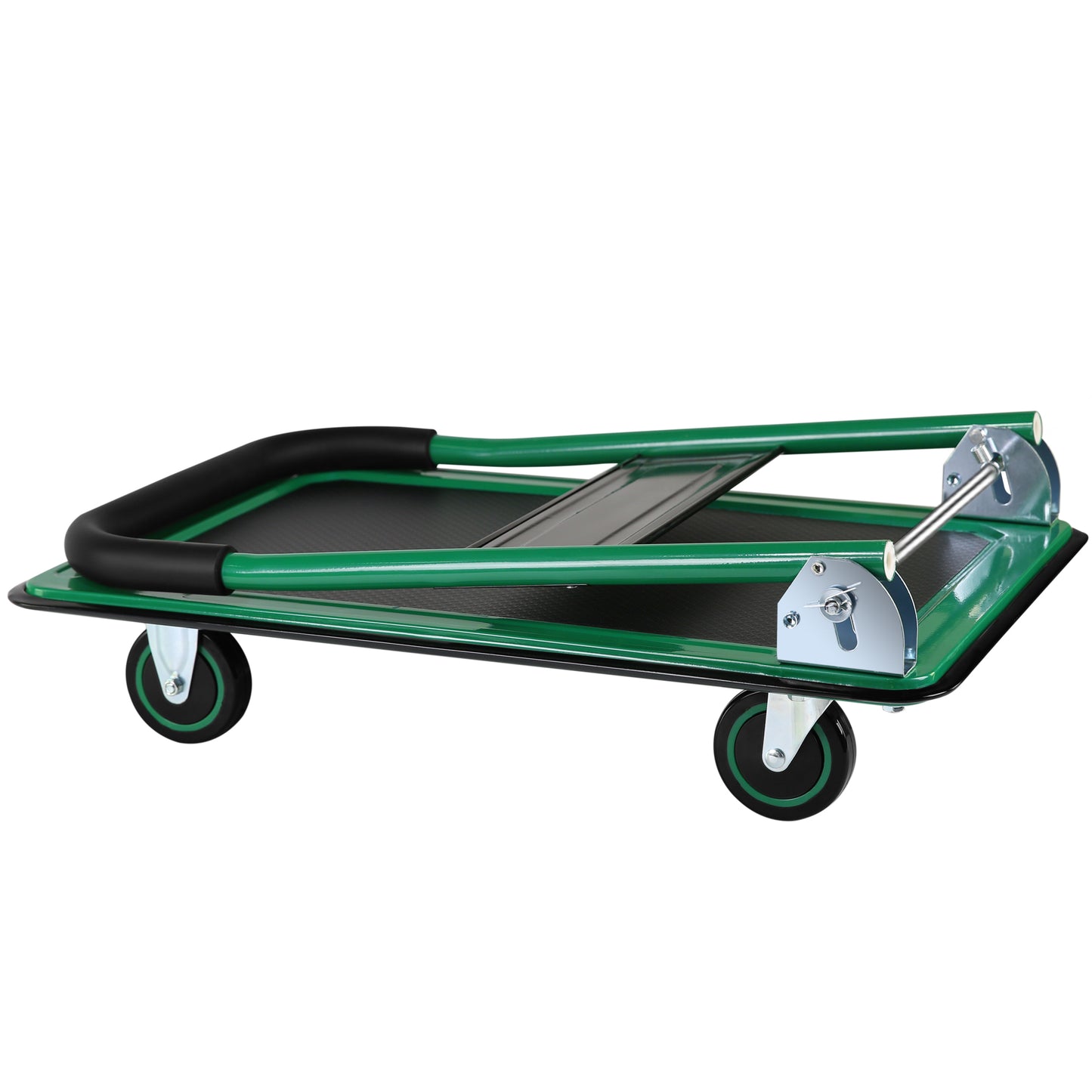 Foldable Swivel Dolly Cart - Easy Storage & Heavy-Duty Mobility