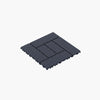 Easy Install Interlocking Patio Tiles - Dark Gray Decking for Outdoor Spaces