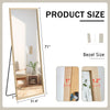 Elegant Full-Length Solid Wood Mirror