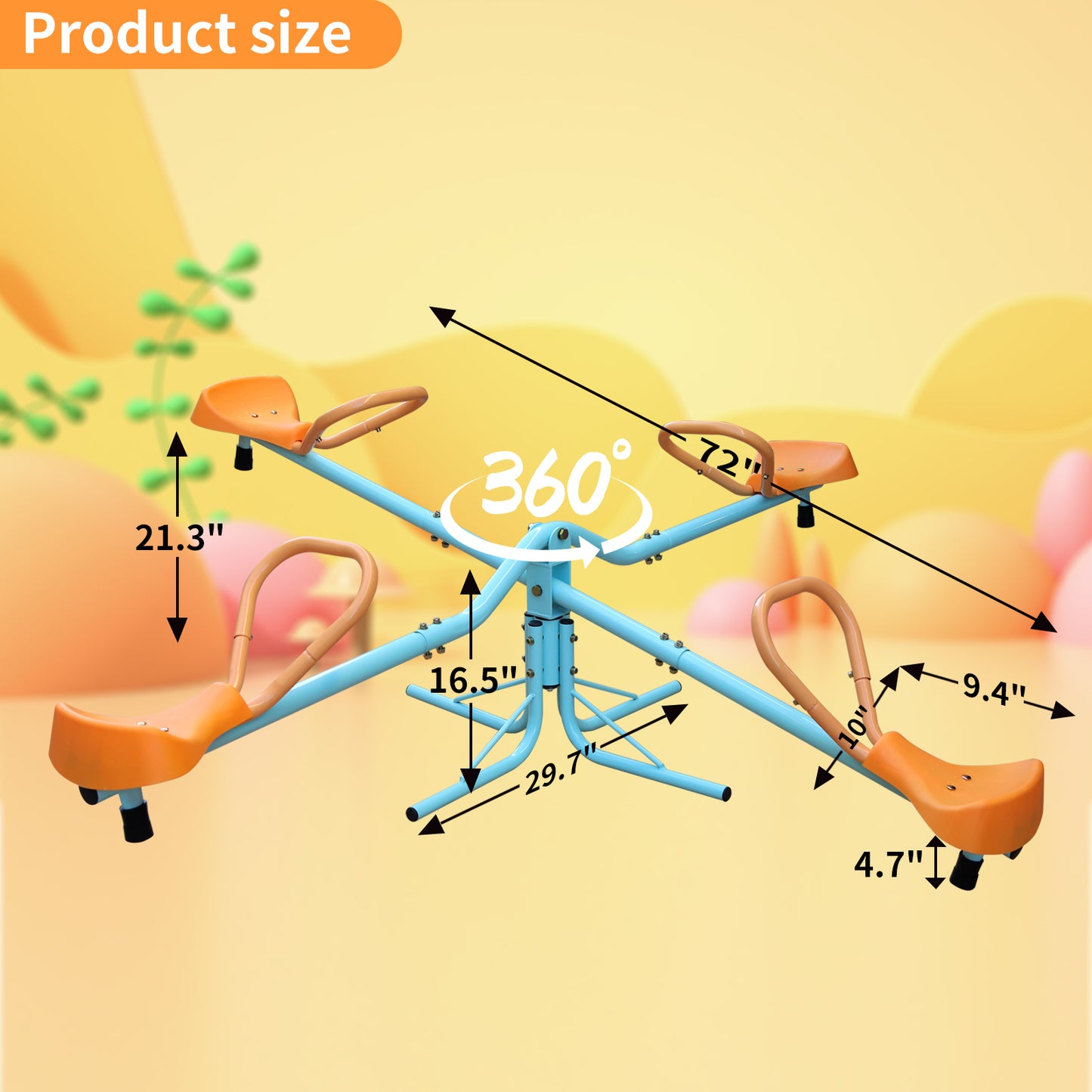 Swivel Spin Seesaw for Kids